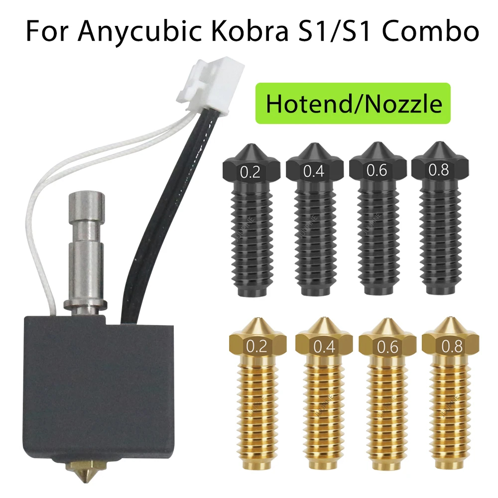 Für Anycubic Kobra S1 Hotend Kobra S1 Combo End Kit für Anycubic Kobra S1 Düse Druckkopf S1C 3d Drucker Zubehör