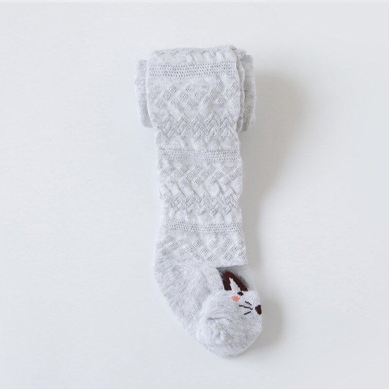 Estate Cartoon animali neonate collant morbido cotone bambini collant maglia traspirante calza per bambini sottile: color 5