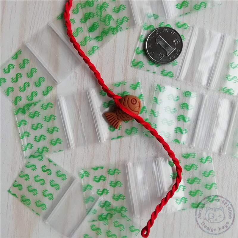 100 sztuk opakowanie strunowe wielokrotnego zamykania 1 &quot;X1&quot; kolorowe fioletowe mini torby z zamkiem błyskawicznym 5mil 1010 D030: US dollar