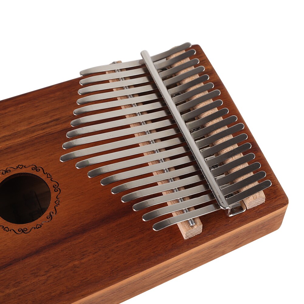 Kalimba Instrument de musique en bois, 17 touches, Piano à pouce en bois d'acacia avec marteau de réglage