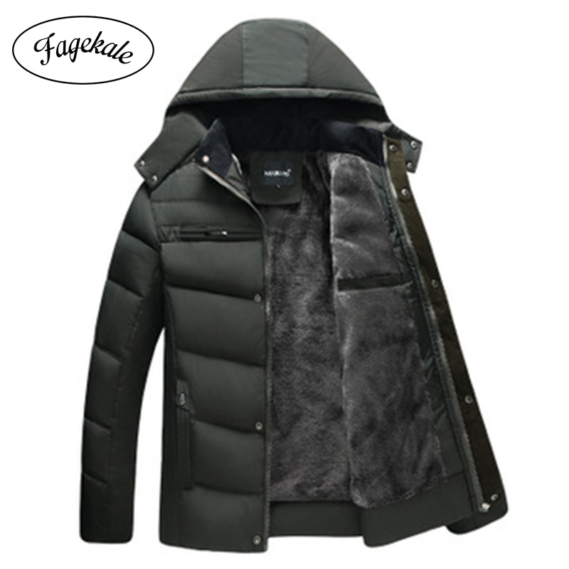 Dad winter jacket middle-aged and elderly men's winter jacket middle-aged men's warm cotton jacket grandfather Down jacket