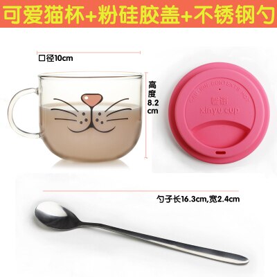 YIZI-gobelet en verre borosilicaté kawaii, mug Transparent, offre spéciale ml, boisson de , nouveauté 500: 15