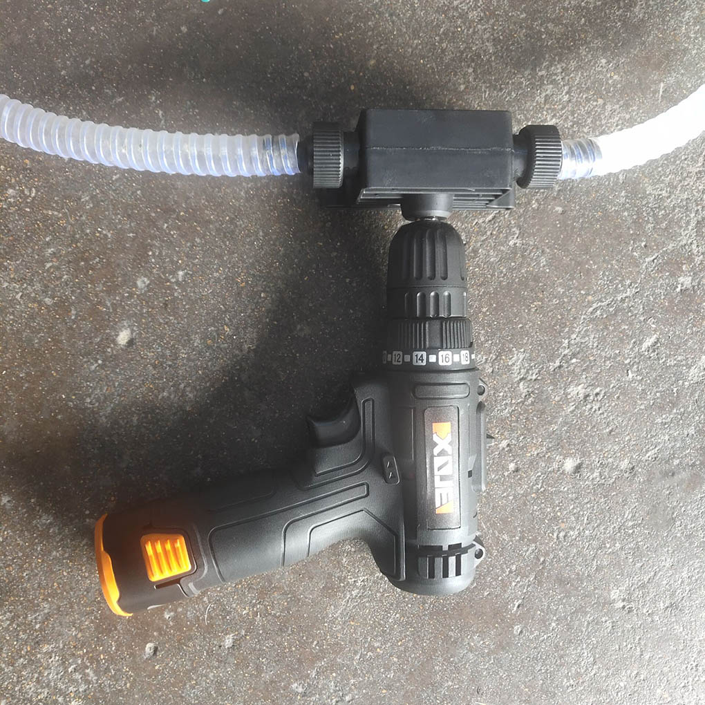 Selvansugende big flow transfer mini pumper elektrisk borepumpe hånd olie væske vand bærbart værktøj