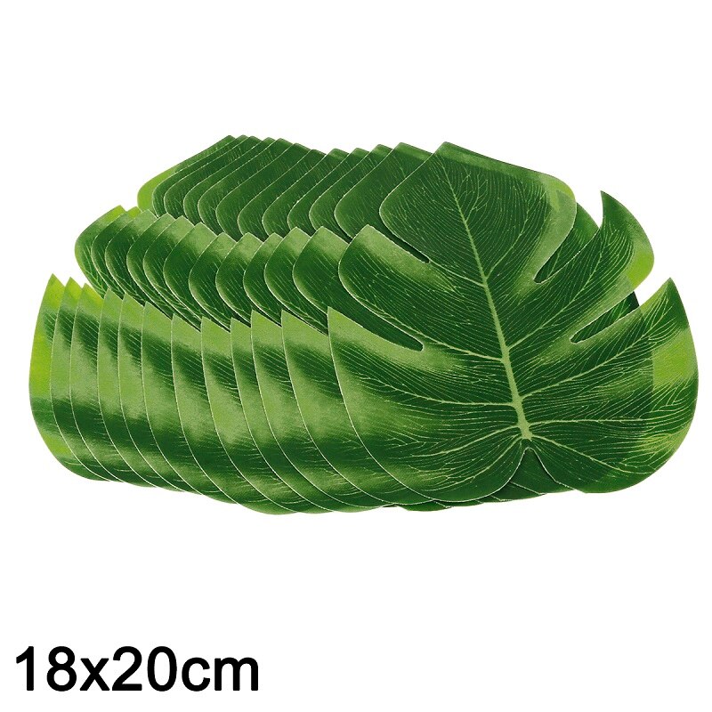 12Pcs Artificial Tropical Palm Leaves for Hawaiian Luau Theme Party Decorations DIY Wedding Home Garden Decoration: Style-02