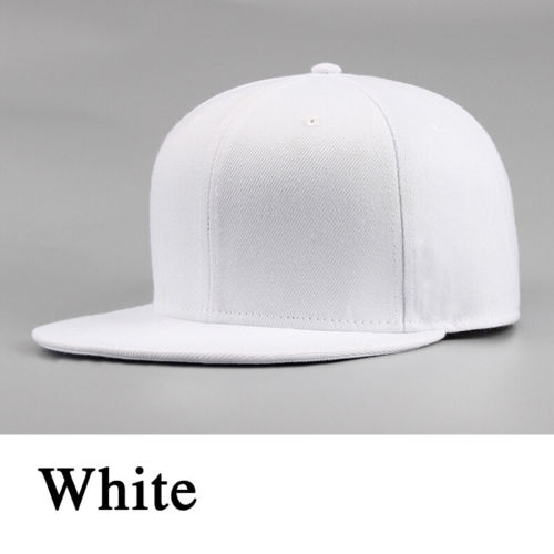 Mænd kvinder baseball cap multifarvet hip-hop hat justerbar snapback sport caps / by: Hvid