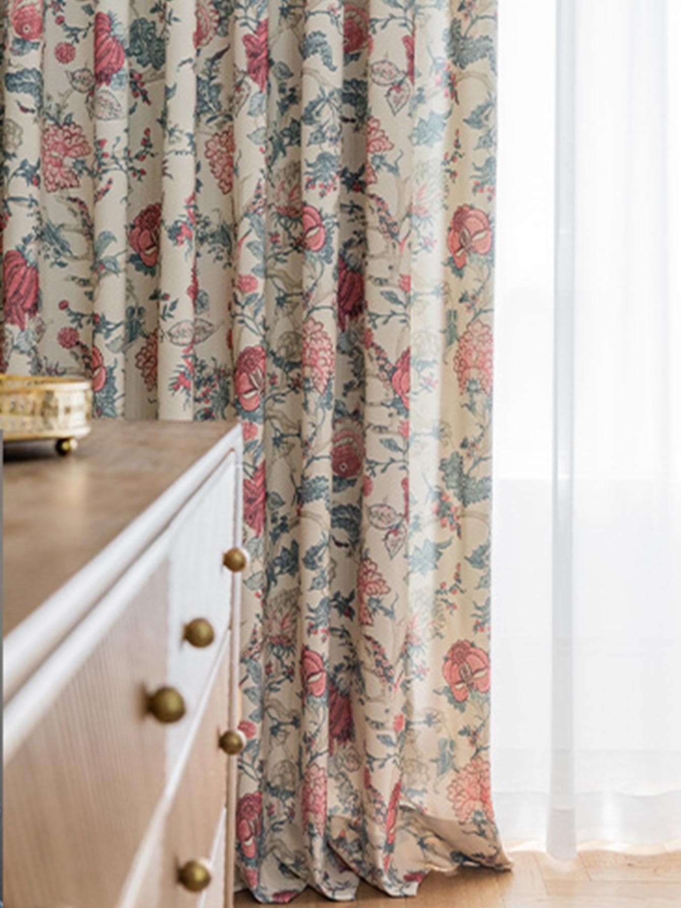 Modern Country Style Cortinas, Sala e Quarto, americano, 1Pc