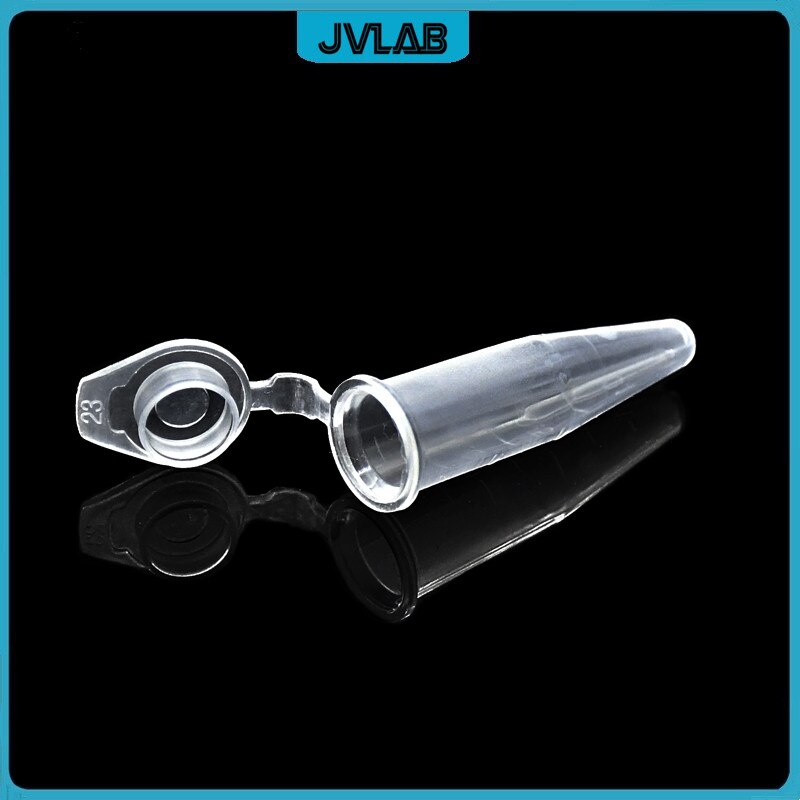 Microtubes Centrifuge Tube 1.5ml Lab Centrifugal PCR Tube Transparent EP Tube With Flat Cover Clear Scale Bottom Tip 500/PK