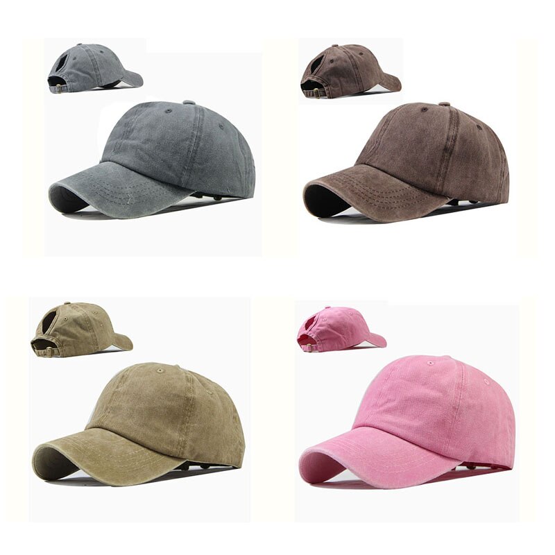 Uformell kvinne baseball lokk mannlig kvinnelig hatt vår baseball lokk til menn ensfarget retro bomull utendørs sommer nødt hatt