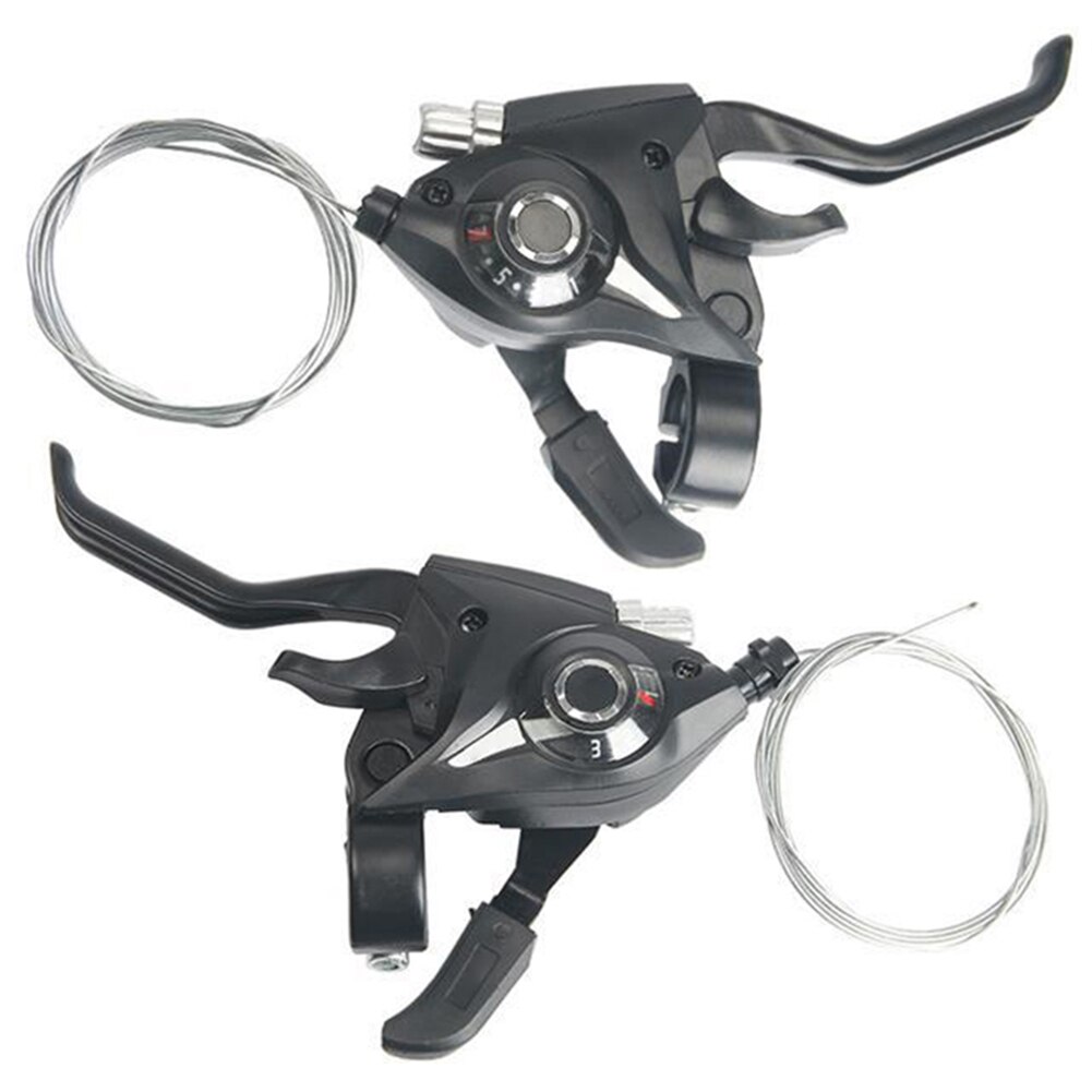 1 Pair Bicycle Shifter Brake Conjoined Derailleurs Mountain Road Bike Cycling Disc Handle Shifter Levers RW