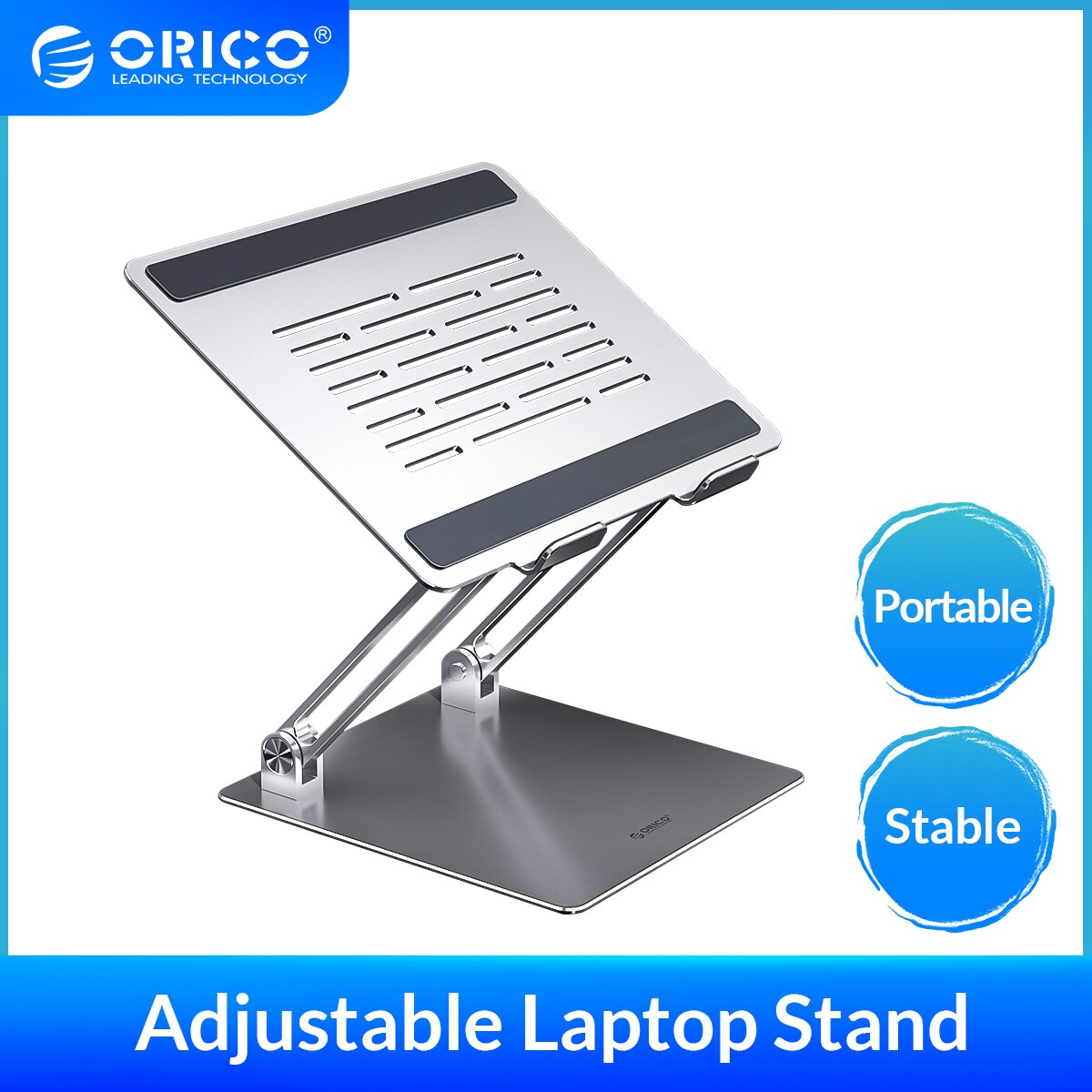 Orico Opvouwbare Laptop Stand Hoogte Hoek Verstelbare Aluminium Computer Stand Portable Cooling Notebook Houder Voor Macbook Dell