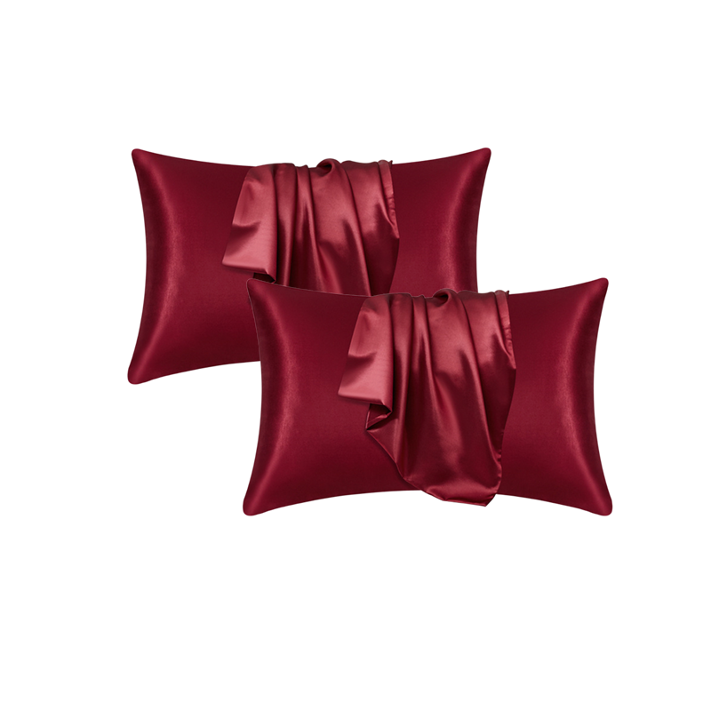 Pillowcase Silk Pillow Cover Silky Satin Hair Beauty Pillow case Comfortable Pillow Case Home Decor wholeStandard/Queen 1PC: 470*1200mm / MULTI