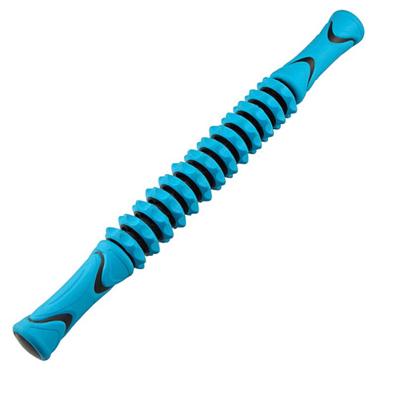 Muskelavlastningsmassager yoga redskap roller stick kroppsmassage avslappningsverktyg för idrottare tränare  xd88: Blå