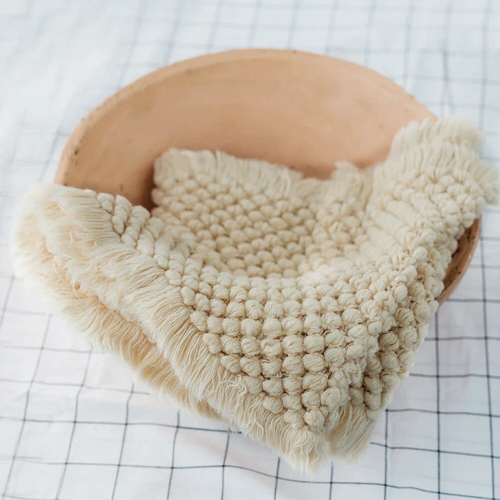 Newborn Photography Props Knitted Blanket Baby Girls Baby Boys Child Photo Bedding Blanket Pineapple Blanket KF409