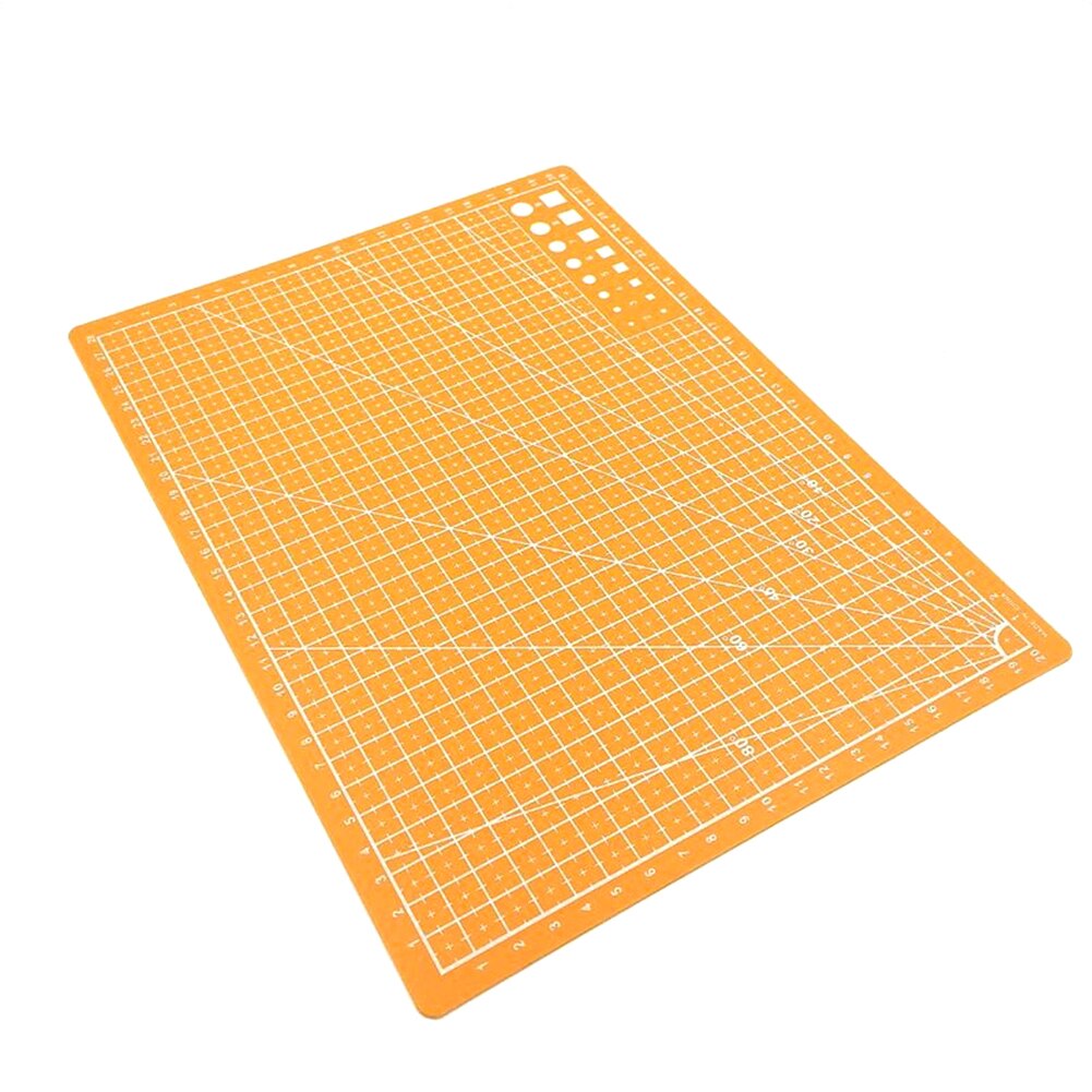 Self-healing Cutting Plate Art Tool Kits Double Sided Cutting Mat Rectangular Grid Line Cut Pad Patchwork Cutting Plate: A4 yellow