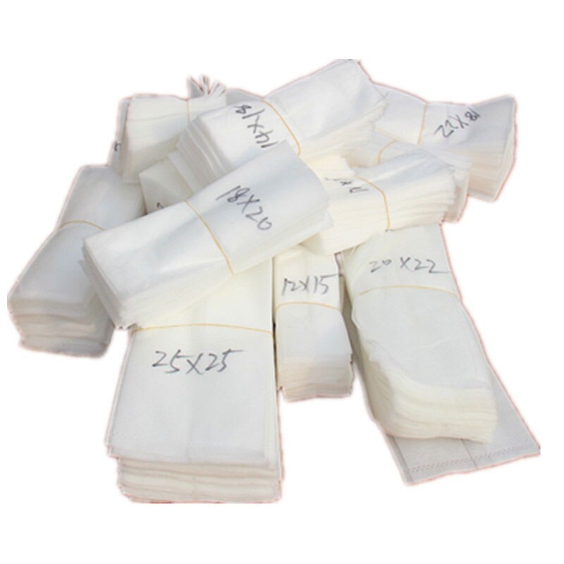 100 unids/lote bolsas para vivero no tejidas biodegradables bolsas de cultivo de plantas macetas de tela bolsas de aireación ecológico