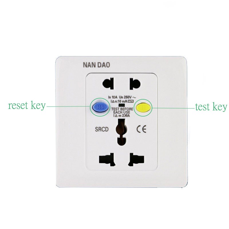 EU UK US AU Universal Socket Earth Leakage Protection Safety Charger Adapter Socket For Water Heater Air Conditioner