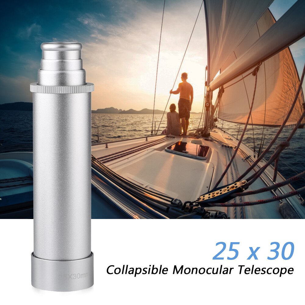 25X40 Pocket Zoomable Monoculaire Piraat Telescoop Draagbare Inklapbare Handheld Vintage Monoculaire Telescoop