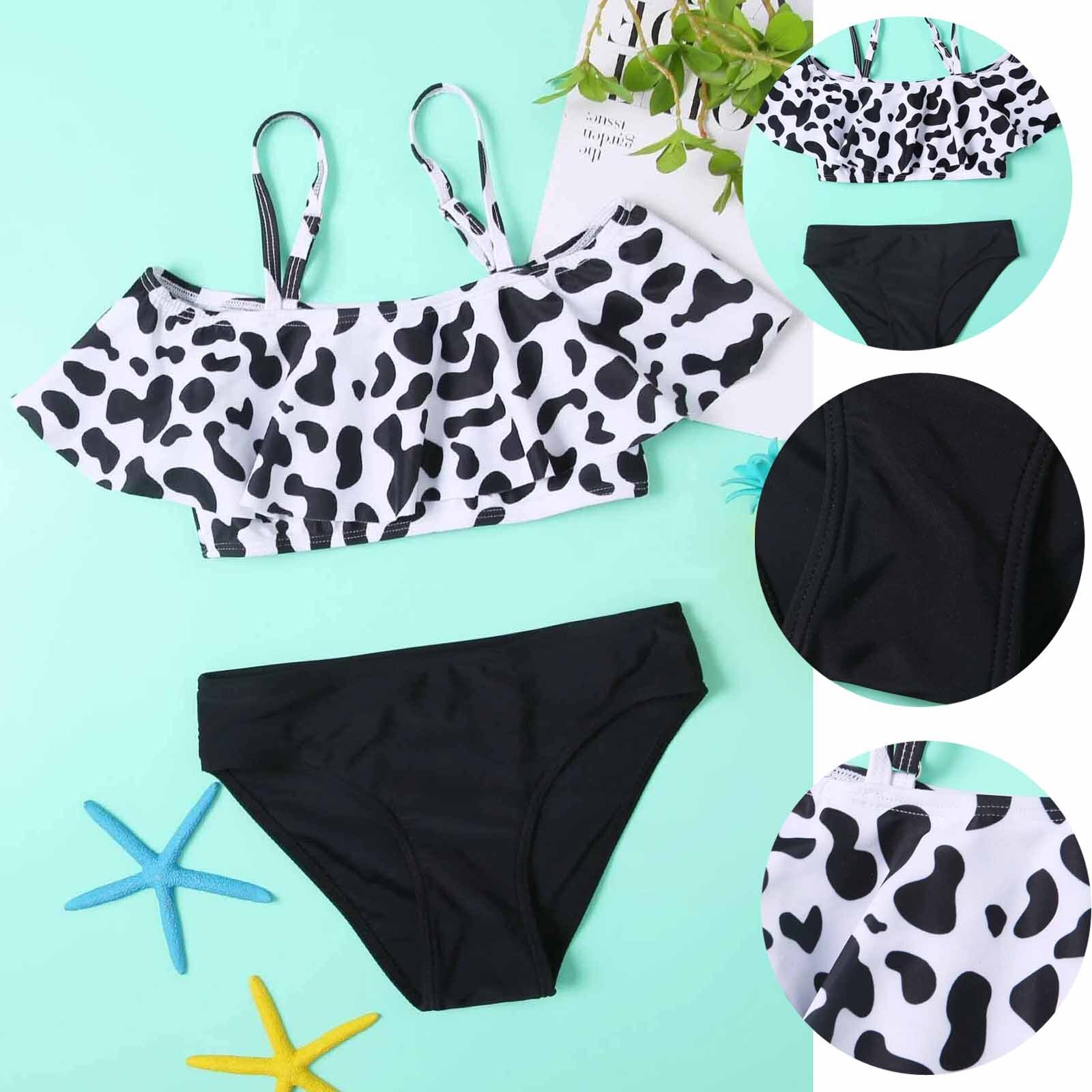 Volants maillot de bain sans bretelles enfant en bas âge bébé rif Patchwork taille haute maillot de bain Kawaii plage barboteuse Купальники Женские