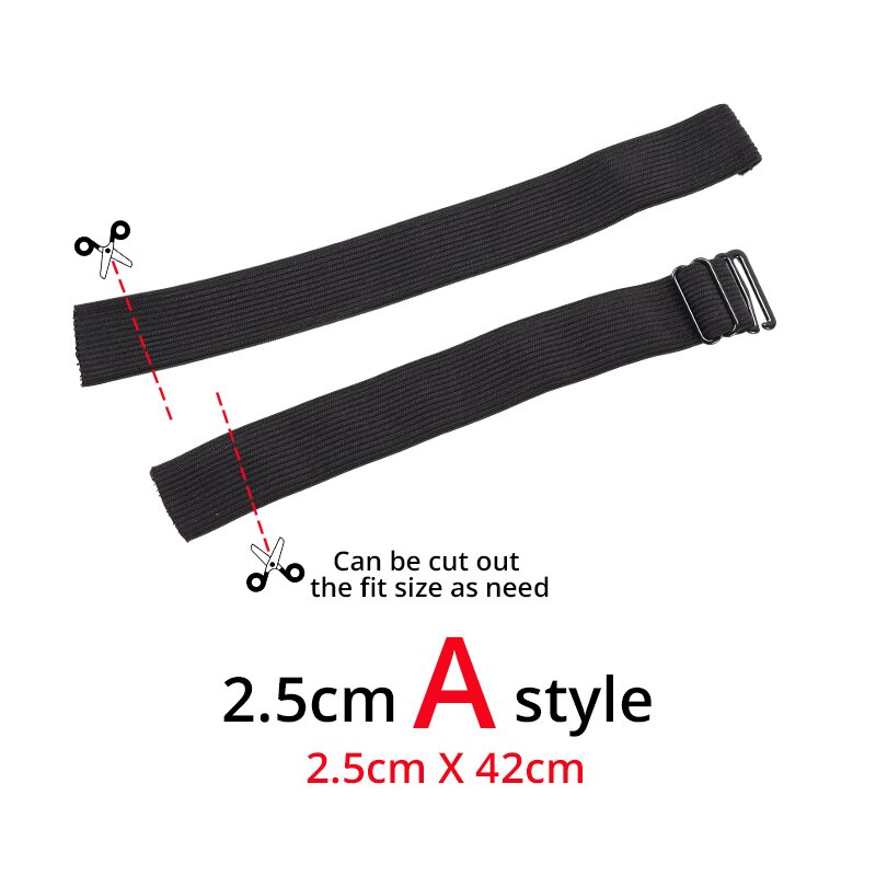 Accesorios de costura para ropa interior, peluca elástica suave, banda elástica de goma elástica negra, gran , 15/25/35/40Mm, superventas: 2.5cm Adjustable A