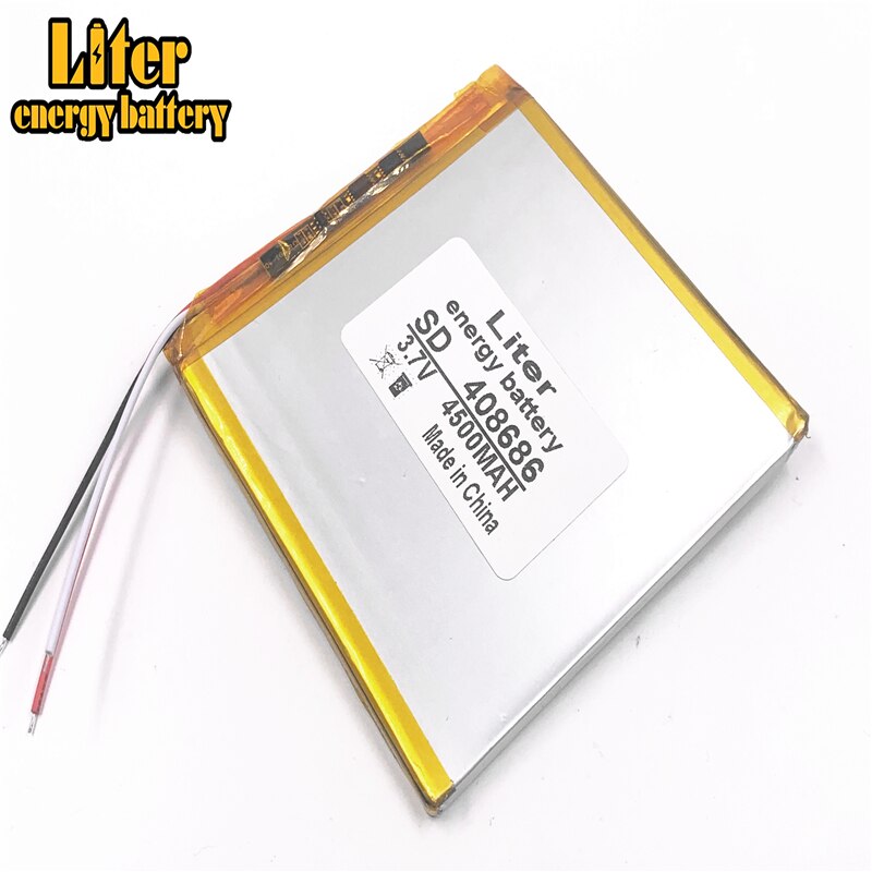 3 draht 3,7 V 4500 mAH 408686 408586 408585 Polymer lithium-ion/Li-Ion batterie für tablet pc Liter energie batterie