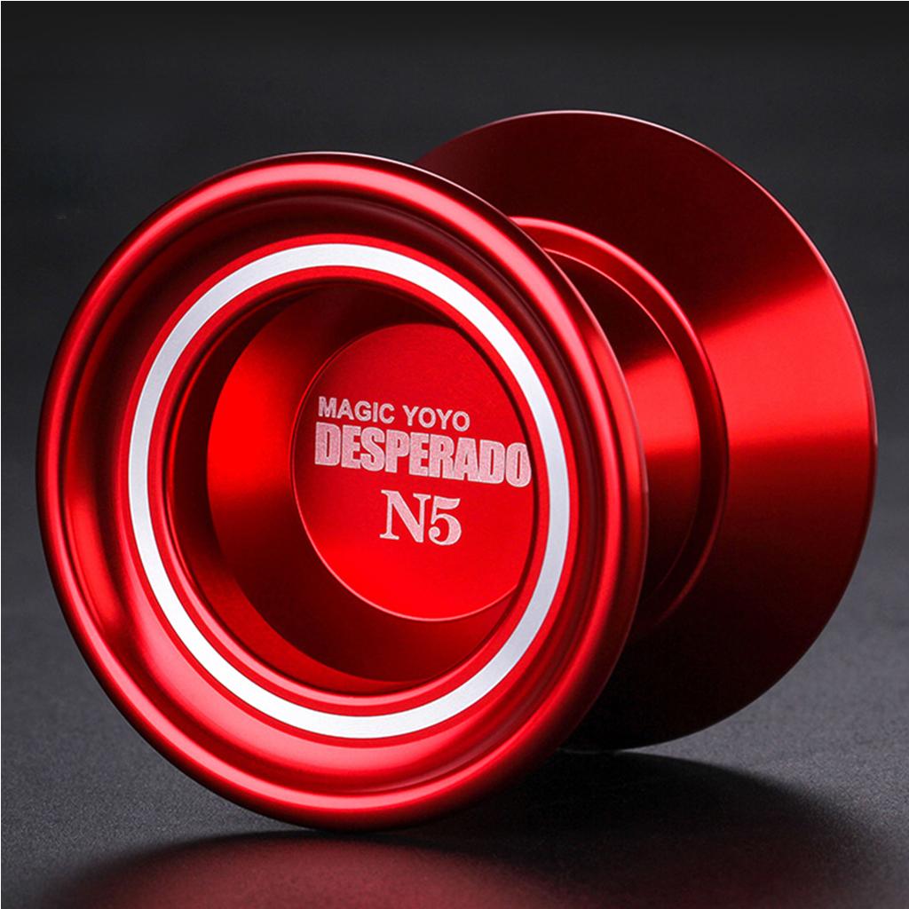 Unresponsive YOYO N5 Alloy Yo-yo for 1A 3A 5A String Trick Play - Red