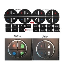 PVC Sticker Auto Sticker AC Dash Knop Voor Chevy GMC Chevrolet PVC Universele Reparatie Kit Styling Vervanging Voertuig