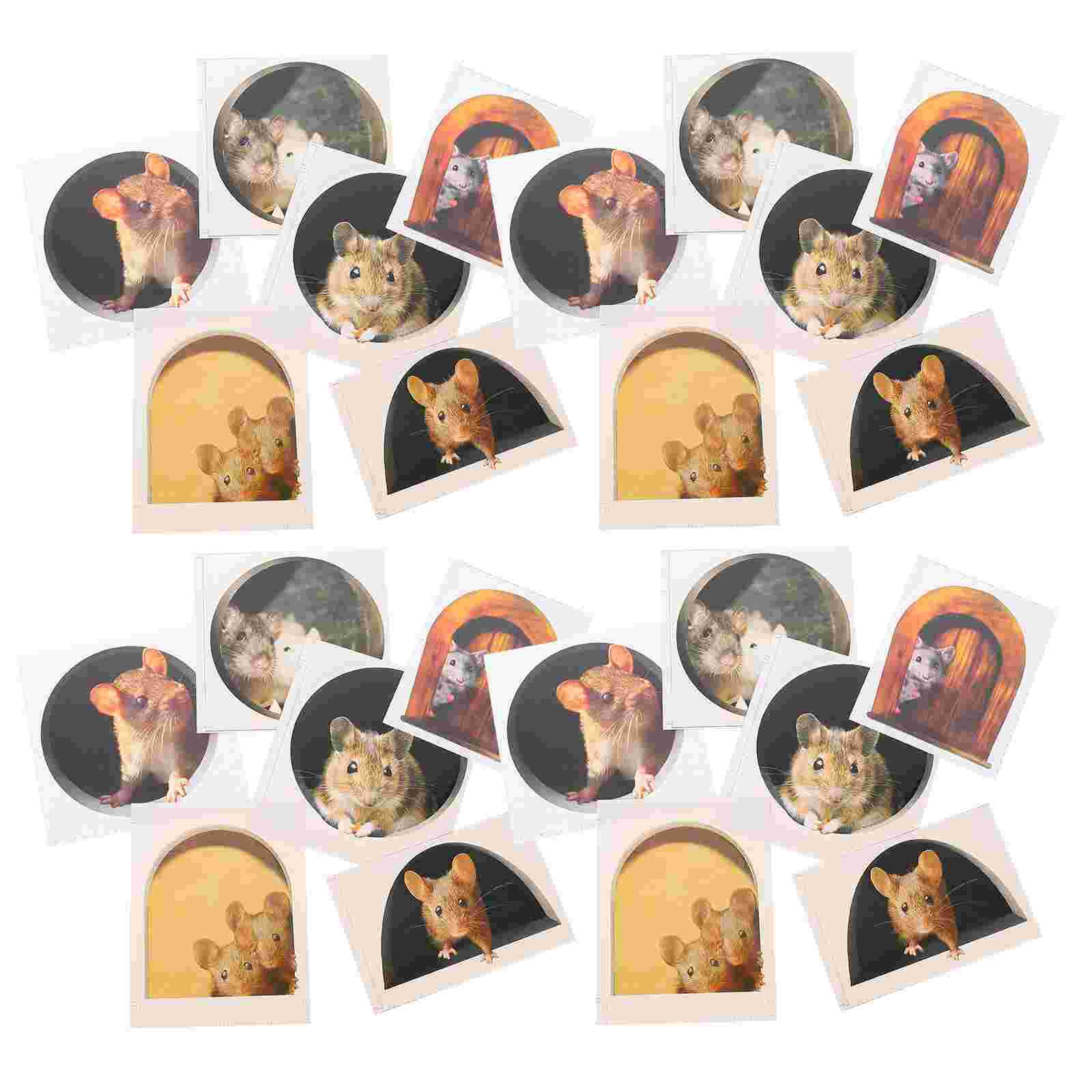 30Pcs Hole Wall Art Sticker Animal Decal Hole Background Decal: Default Title