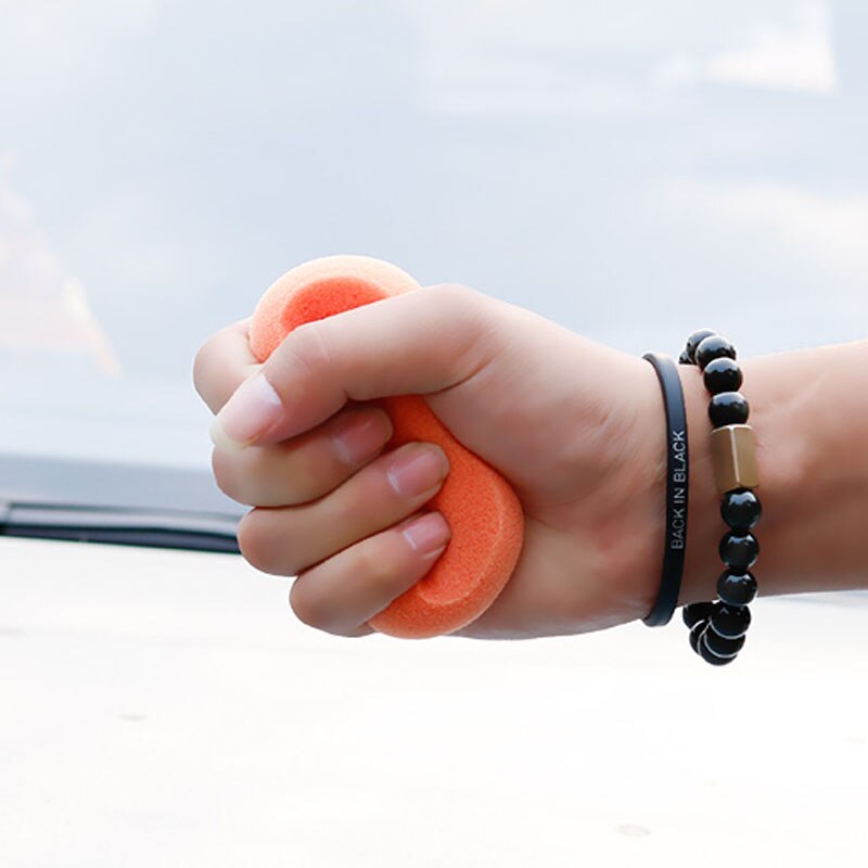 Almohadillas aplicadoras de microfibra para lavado de cera de coche, Kit de esponja de espuma de limpieza, paño de rizo, mango de agarre, estilo de coche, 1 pieza