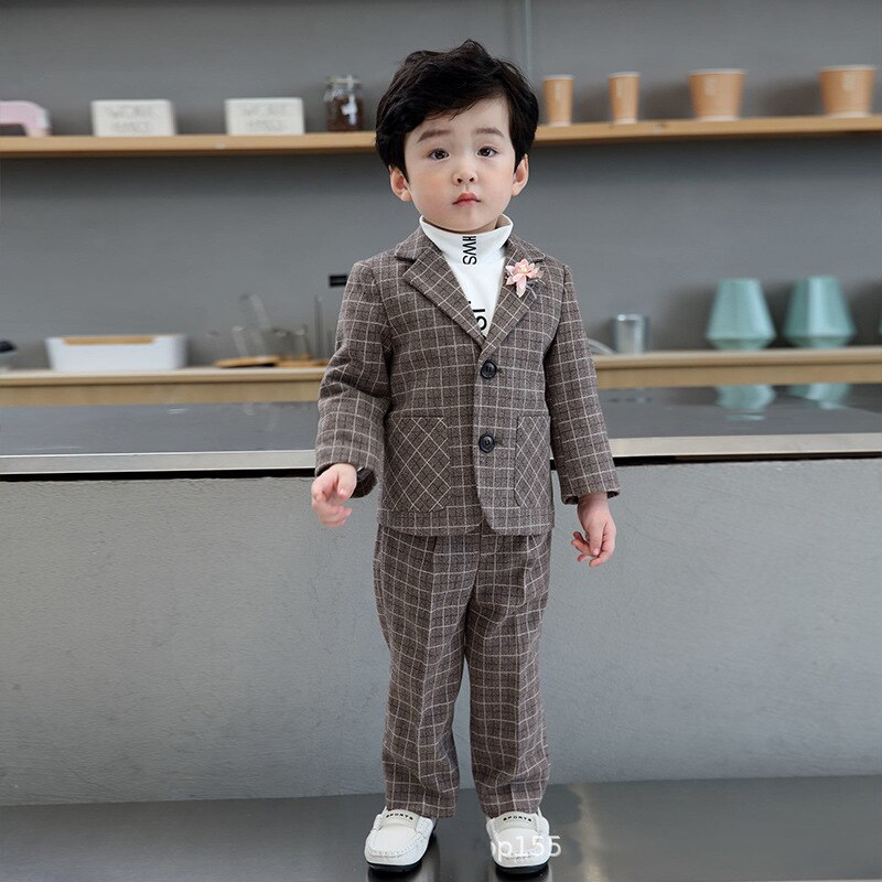 Blazer gris formel, tenue de mariage pour enfant – Grandado