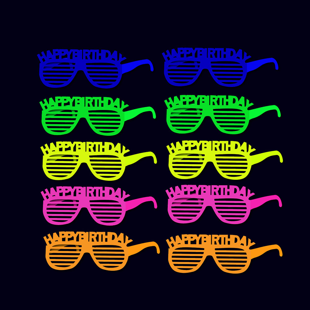Gants magiques fluorescents lumineux, fournitures de fête qui brillent dans la nuit, néon, fête du nouvel an, mains, doigt, veilleuse, décoration: Or