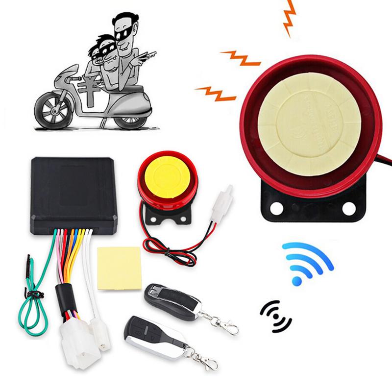 Motorfiets Sirene Anti-Diefstal Alarmsysteem 125db Universal Motor Dubbele Afstandsbediening Motor