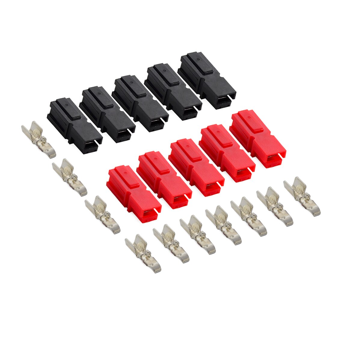 20 Pairs Red Black 30A 45A Amp 600V Power Marine Connector Pole for Anderson Powerpole Interlocking Plug Terminals