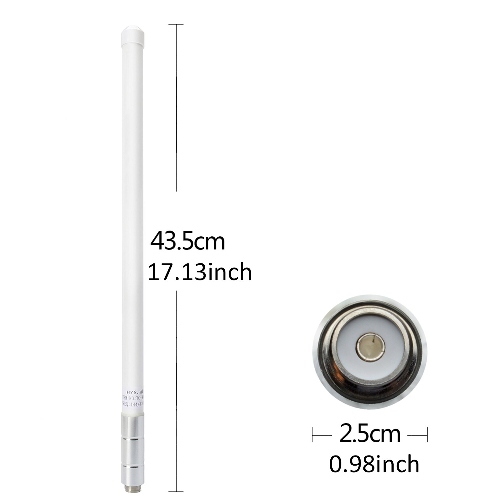2PCS Dual Band UHF VHF Fiberglass Base Antenna SO239 144/430MHz Outdoor Antenna For Amateur Ham Radio Car Mobile Radio