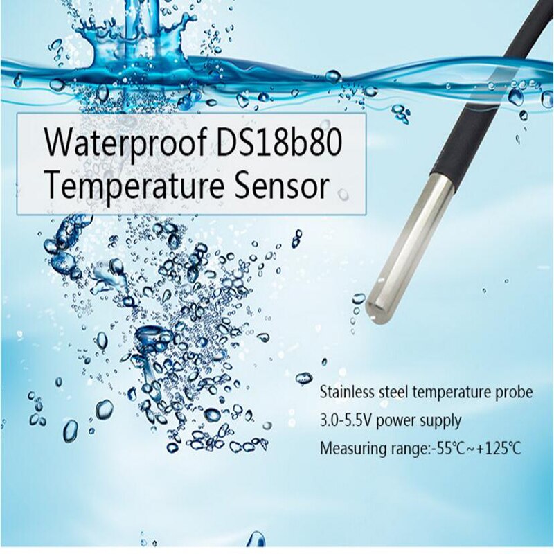 Black ABS Temperature Sensor High Accuracy Home Real Time Work for Sonoff TH 10A/16A DC 3.1-5.5V