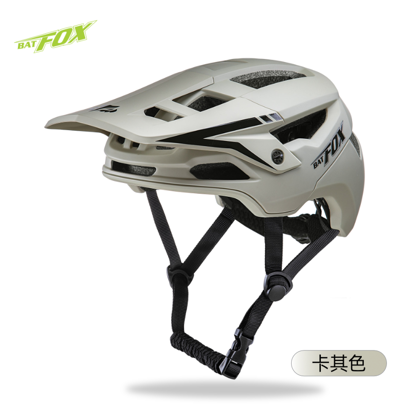bat fox Helmets Mtb Men's Cycling Helmet casco bicicleta mtb Mountain Bike cascos para ciclismo adult mtb bicycle helmet: M / light green