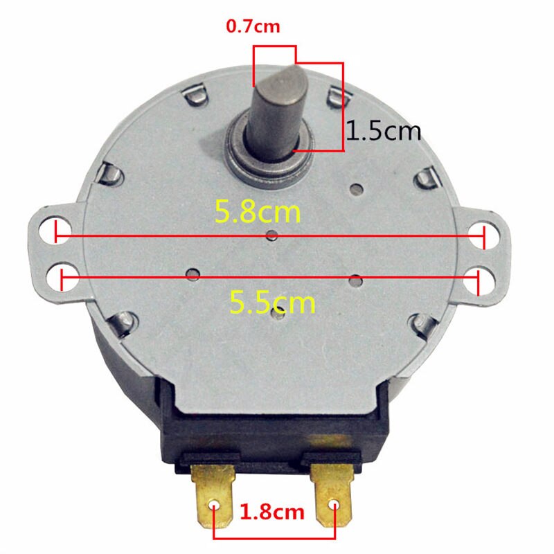 Moteur Synchrone MDS-4A Pour Four Micro-Ondes - Plateau Tournant 220-240V - Pièce De Rechange Compatible
