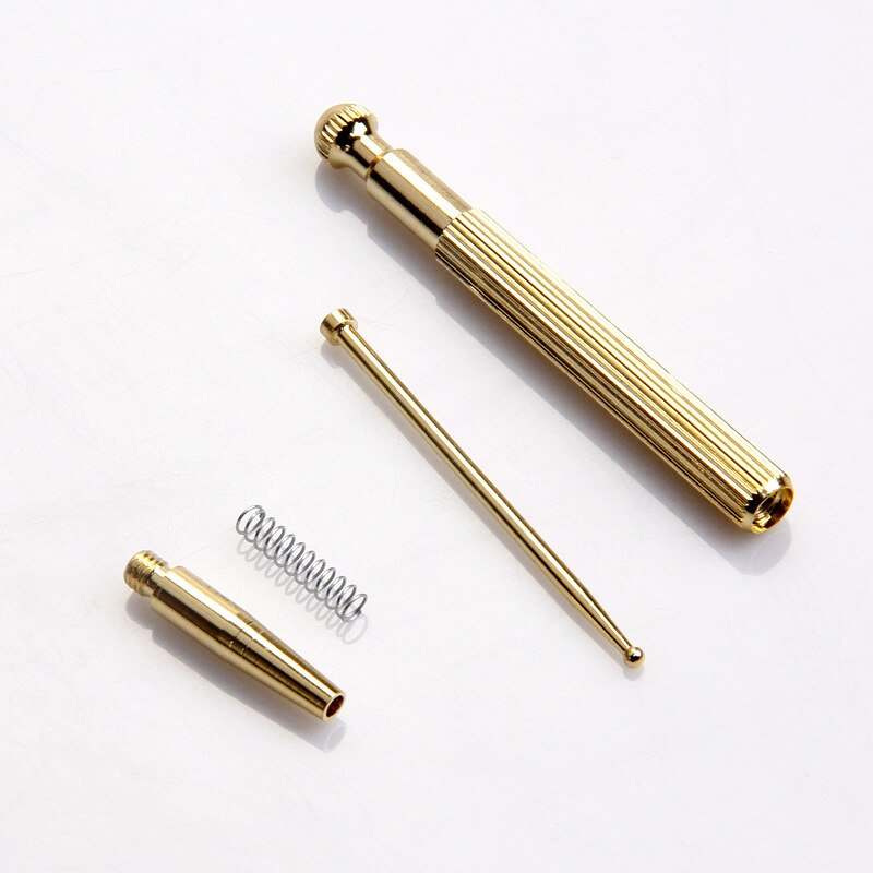Ear Probe Brass Ear Acupuncture Point Massage Probe Health Care Tool Auricular Detection Pen Stick SN