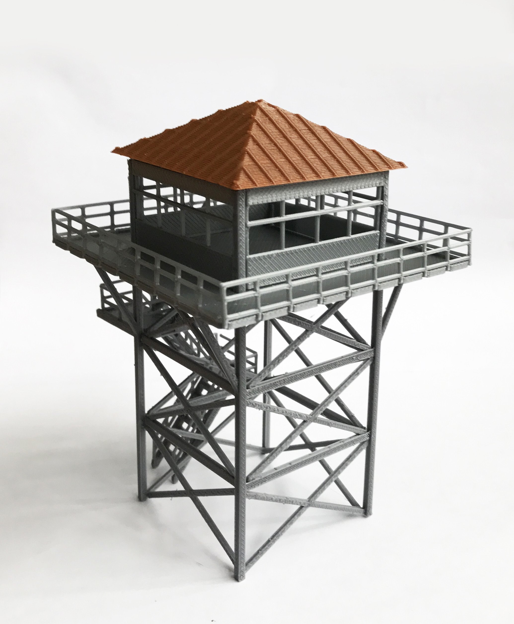 Outland Models Watchtower / Lookout Tower OO HO Scale Railway Scenery Miniature