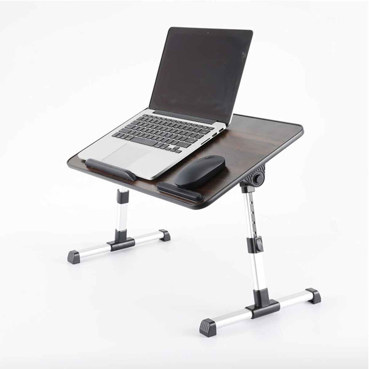 Multifunction Simple Folding Adjustable Laptop Desk With Cooling Fan Lifting Small Table Dormitory Computer Table BedDesk: Wood