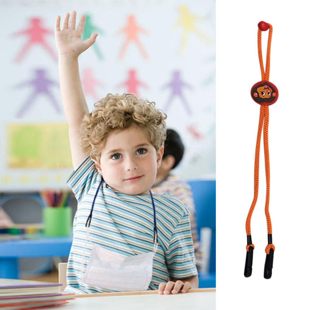 5 uds. De Mascarillas ajustables, cordón de máscara de seguridad práctico y práctico, soporte para oreja, cuerda, máscara facial portátil, cordón para colgar en el cuello