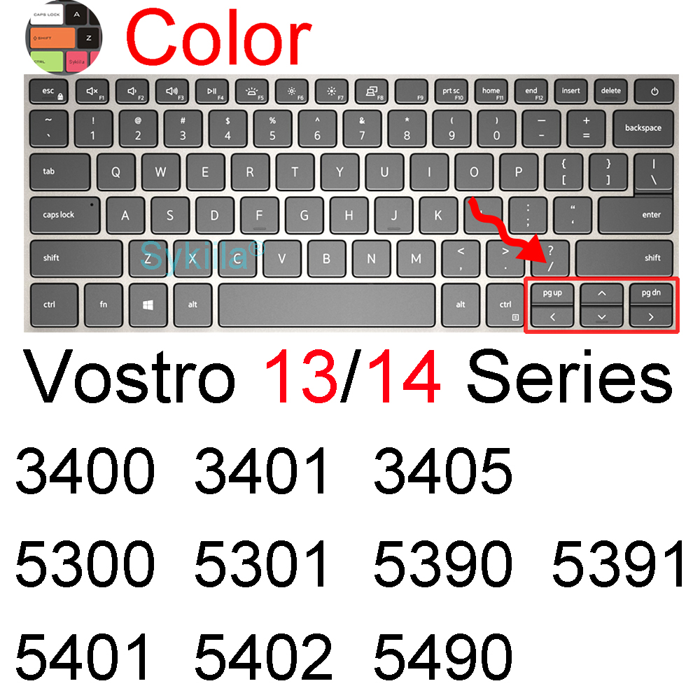 Coque de protection de clavier pour Dell Vostro 13 14 3000 5000 7000 5310 5410 5415, accessoire d&#39;ordinateur portable silicone TPU: Color 2014-2019