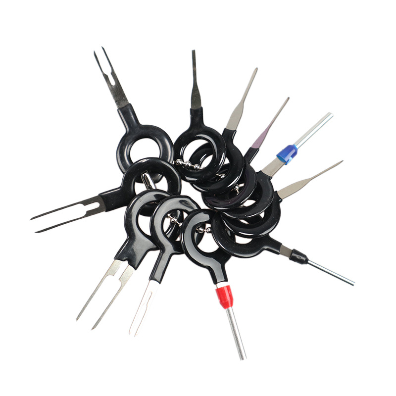 11/18/26Stck Auto Terminal Entfernung Reparatur Werkzeuge Elektrische Verdrahtung crimpen Stecker Stift Auszieher Bausatz Schlüssel Automobil Stecker pullers