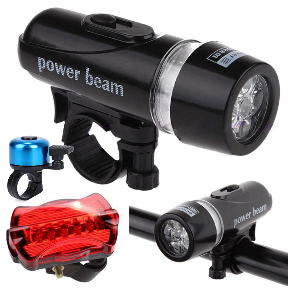 Luz LED frontal para bicicleta, linterna para seguridad trasera, accesorios de luz: B