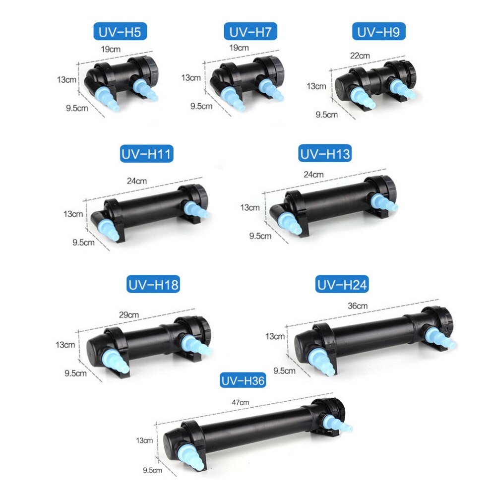 Aquarium UV Sterilizer Light Submersible Water Clean Lamp For Pond Fish Tank 5W~36W Aquarium Diving UV Light EU Plug