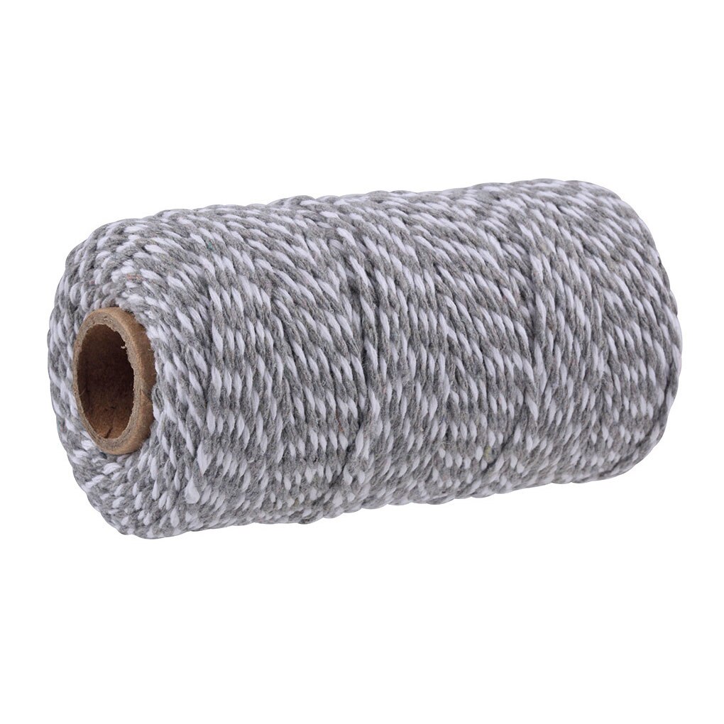 100 mètre 2mm coton boulangers ficelle ficelle coton cordons corde pour décor à la maison à la main noël emballage artisanat bricolage emballage: 13