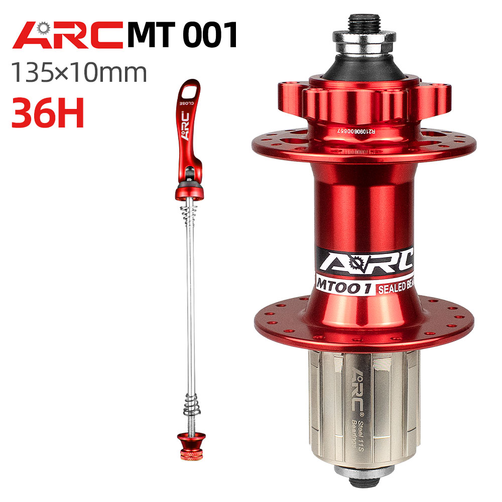 ARC Mt001 Bicycle Hub Mtb Noisy Cube for Shimano 8-12 Speed Bmx Rear Hub Sealed Bearing Hub QR 36 Hole Stainless Steel Freehub: Light Grey