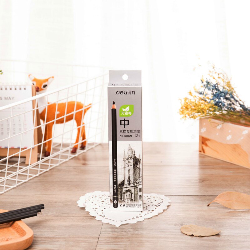 garmażeria szkic ołówek węglowy ołówek ucznia robić szkicowania rysunek artystyczny malowanie 12 sztuk profesjonalny ołówek węglowy dostaw sztuki