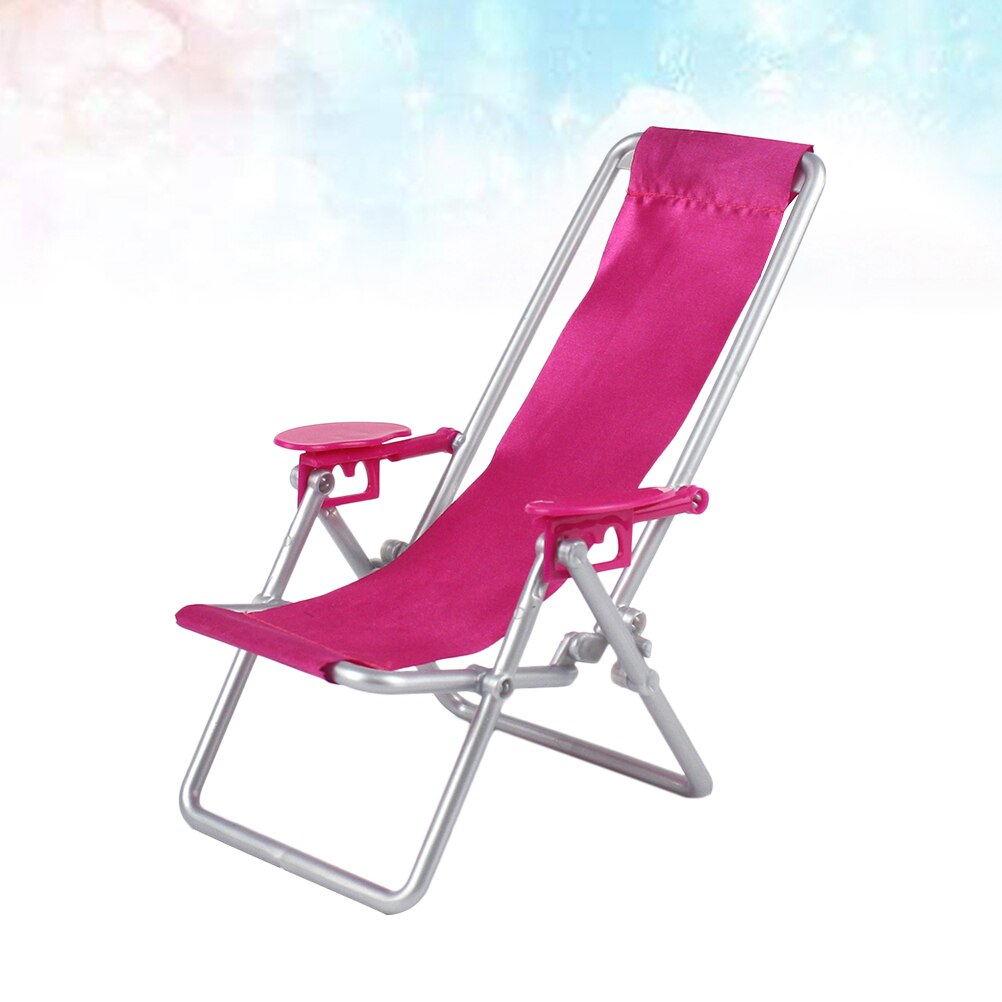 1pc Dek Stoel Vouwen Mini Oxford Doek Verstelbare Slapen Accessoire meubelen fauteuil kinderen speelgoed huis accessoires