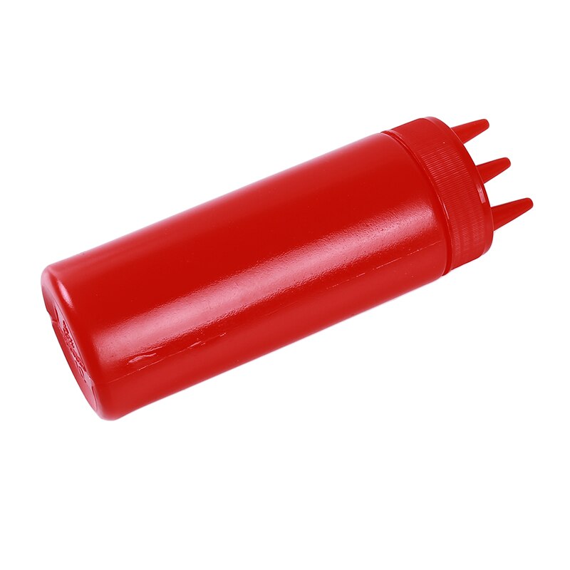 3Hole Squeeze Bottle Condiment Mustard Dispenser Sauce Vinegar Ketchup Gravy Cruet Kitchen Gadgets Plastic Oil Vinegar Bottles