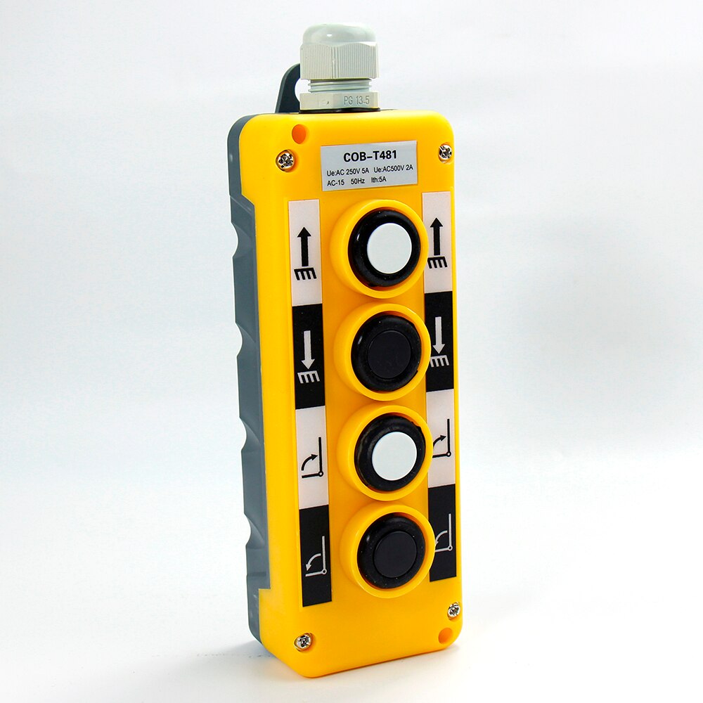 Waterproof remote control switch Crane Truck crane box Control button COB-281 COB-T381 COB-T481: COB-T481